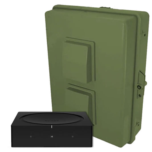 AmpShell Green Outdoor Enclosure & Sonos Amp Bundle